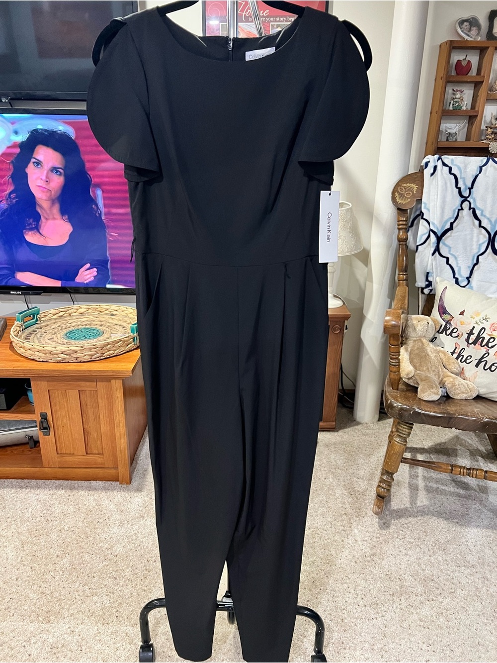 NWT Calvin Klein Black Jumpsuit $139